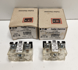 LOT OF 2 NEW IN BOX! EATON CUTLER-HAMMER N.C. CONTACT BLOCKS HT8B