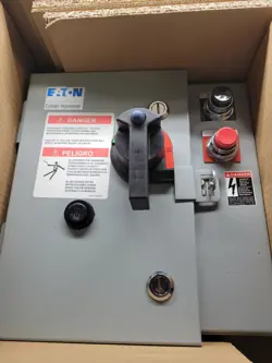 EATON ECH1811CBC MOTOR STARTER W/ENCLOSURE.