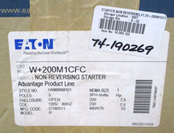 NON-REVERSING STARTER NEMA