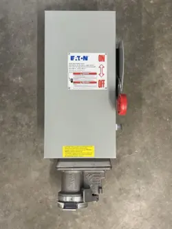 EATON CUTLER-HAMMER 60A HEAVY DUTY SAFETY SWITCH DH362FDK2WR TYPE 12 3P