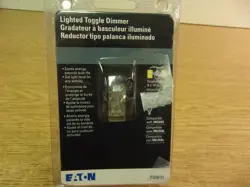 NEW EATON T1061L LIGHTED TOGGLE DIMMER SWITCH   *FREE SHIPPING*