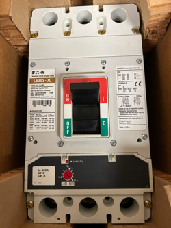 EATON INDUSTRIAL CIRCUIT BREAKER LGSDC3400FAG PLG3630F 3 POLE 400A