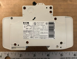 EATON 15 AMP CIRCUIT BREAKER FAZ-C15/2-RT 2 POLE