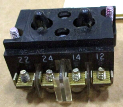EATON CUTLER HAMMER CONTACT BLOCK PART NO. 10250T44 A7545AES