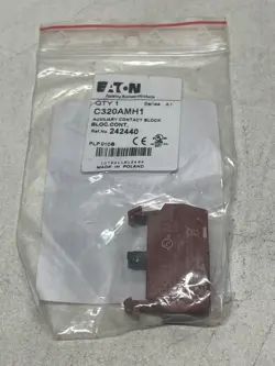 EATON C320AMH1 SINGLE POLE AUXILIARY CONTACT BLOCK