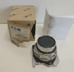 NEW OLD STOCK! EATON FLUSH BLACK PUSH BUTTON 10250T101