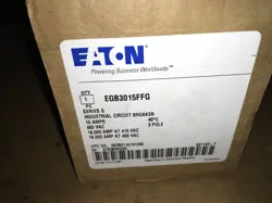 EATON INDUSTRIAL CIRCUIT BREAKER, EGB3015FFG, 15AMP, 3 POLE, KP-740