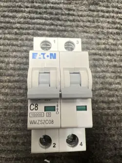 NEW EATON WMZS2C08 MINIATURE CIRCUIT BREAKER 8A TYPE C