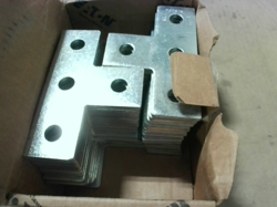 EATON B-LINE B133ZN 4 HOLE TEE PLATE 25 PCS - NEW IN BOX