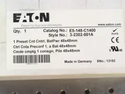 EATON E5-148-C1400 PANEL METER, SINGLE PRESET COUNT CONTROL, LCD - NIB