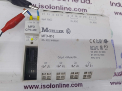 EATON MOELLER MFD-CP8-ME EASY800 CPU MODULE W/ MFD-R16 I/O CLAMP TERMINAL