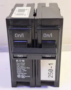 1 NEW EATON BR250 2P 50A CIRCUIT BREAKER ***MAKE OFFER***.