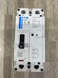 EATON CIRCUIT BREAKER PDD22M0015TFFL15A 2 POLE 240-100V NEW FREE SHIPPING