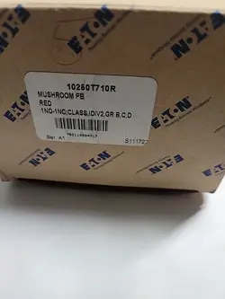 EATON 10250T710R RED PUSH BUTTON FOR 10250TD2 BASE MUSHROOM NON-ILLUMINATED