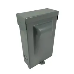 EATON DPU222R NON FUSIBLE DISCONNECT PULLOUT 60A 120/240V 10 KAIC NEMA 3R GRAY