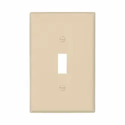 EATON PJ1V WALLPLATE 1G TOGGLE POLY M