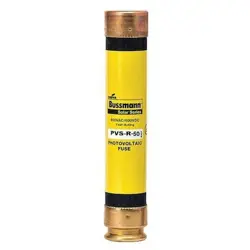 EATON BUSSMANN PVS-R-50 SOLAR FUSE, PVS-R SERIES, 50A, FAST-ACTING, 600V AC,