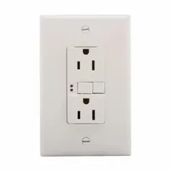 EATON SGF15W SELF-TEST GFCI RECEPTACLE 125 VAC 15 A 2 POLES 3 WIRES