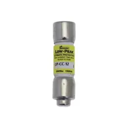 EATON BUSSMANN LP-CC-12 UL CLASS FUSE, CC CLASS, LP-CC SERIES, TIME-DELAY, 12A,