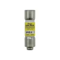 EATON BUSSMANN LP-CC-3 UL CLASS FUSE, CC CLASS, LP-CC SERIES, TIME-DELAY, 3A,