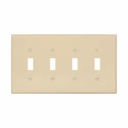EATON PJ4V EWD PJ4V WALLPLATE 4G TOGGLE POLY M