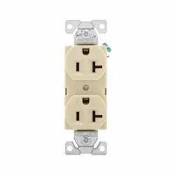 EATON DUPLEX RECEPTACLE 125V 20A 2P 3W NEMA 5-20R