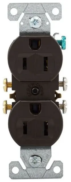 EATON 270B DUPLEX RECEPTACLE 15 A BROWN