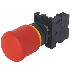 EATON M22-PV-K01 EMERGENCY STOP PUSH BUTTON,RED