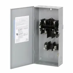 EATON DG SERIES FUSIBLE SAFETY SWITCH 240V 100A 2 POLES 7.5-30 HP