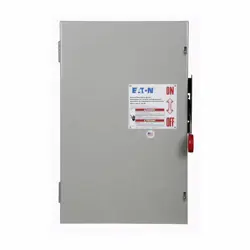 EATON DG SERIES FUSIBLE SAFETY SWITCH, 240V, 200A, 2 POLES, 15-50 HP