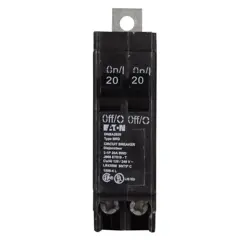 EATON DNBA2020 EATON BAB THERMAL MAGNETIC CIRCUIT BREAKER 20A 10 KAIC TWO-POLE
