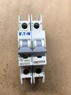 EATON WMZT2D10 2 POLE UNIT CIRCUIT BREAKER #4066I151