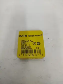 BUSSMANN GDA-6.3A FUSES