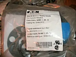 EATON SHB00N12 SIZE 00 SELECTOR ROTARY HANDLE A B FRAME NEMA 1 3R 12 - 8 AVAIL