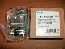 EATON C25DNB240B 208/240V COIL 2 POLE 40A/50A CONTACTOR - 6 AVAILABLE