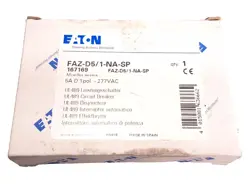 EATON MOELLER FAZ-D5/1-NA-SP CIRCUIT BREAKER DIN MOUNT 1P 5A 277VAC 167169
