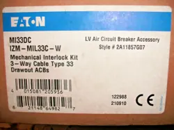 EATON KLOCKNER MOELLER IZM-MIL33C-W MI33DC INTERLOCK KIT TYPE 33 - 27 AVAILABLE