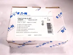 EATON MOELLER FAZ-D15/2-RT CIRCUIT BREAKER DIN MOUNT 2P 15A 480/277VAC 102229