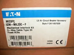 EATON KLOCKNER MOELLER IZM-MIL33C-F MI33FC INTERLOCK KIT TYPE 33 - 10 AVAILABLE