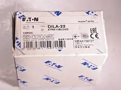 EATON MOELLER DILA-22 CONTACTOR RELAY 10A 120VDC 2NO/2NC XTRE10B22AD 158127