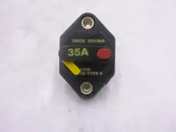 EATON'S BUSSMANN SERIES 25535 MID-RANGE CIRCUIT BREAKER 35A MARINE SAE TYPE B