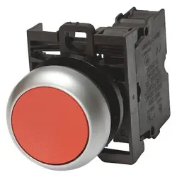 EATON M22-DL-R-K02-230R PUSH BUTTON, 22.5 MM, 2NC, RED