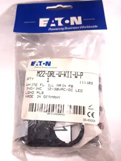 EATON MOELLER M22-DRL-W-K11-W-P ILLUMINATED PUSH BUTTON WHITE 1NO/1NC - 10 AVAIL