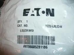 EATON M22S-WRLK3-W ILLUMINATED SELECTOR SWITCH - 5 AVAILABLE