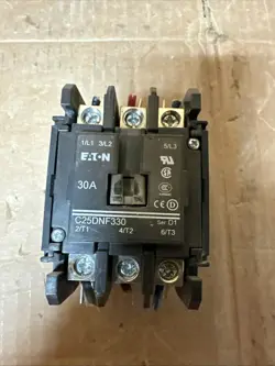 EATON C25DNF330 30A SER. D1 DEFINITE PURPOSE CONTACTOR
