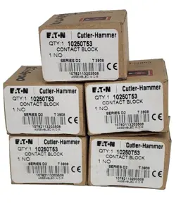 LOT OF 5 NIB EATON CUTLER-HAMMER 10250T53 CONTACT BLOCKS SERIES D2