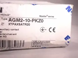 EATON MOELLER AGM2-10-PKZ0 TRIP INDICATING AUXILIARY CONTACT XTPAXSATR20 072898