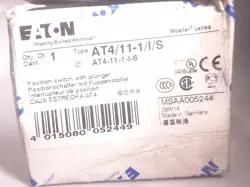 EATON MOELLER AT4/11-1/I/S POSITION SWITCH W/PLUNGER 005244 - 2 AVAILABLE