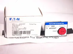 EATON 4KES250T CIRCUIT BREAKER RATING PLUG FOR SER C K FRAME 250A - 2 AVAILABLE