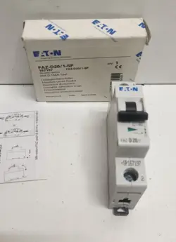 NEW OLD STOCK! EATON 20A 277V 1-POLE CIRCUIT BREAKER 167197 FAZ-D20/1-SP